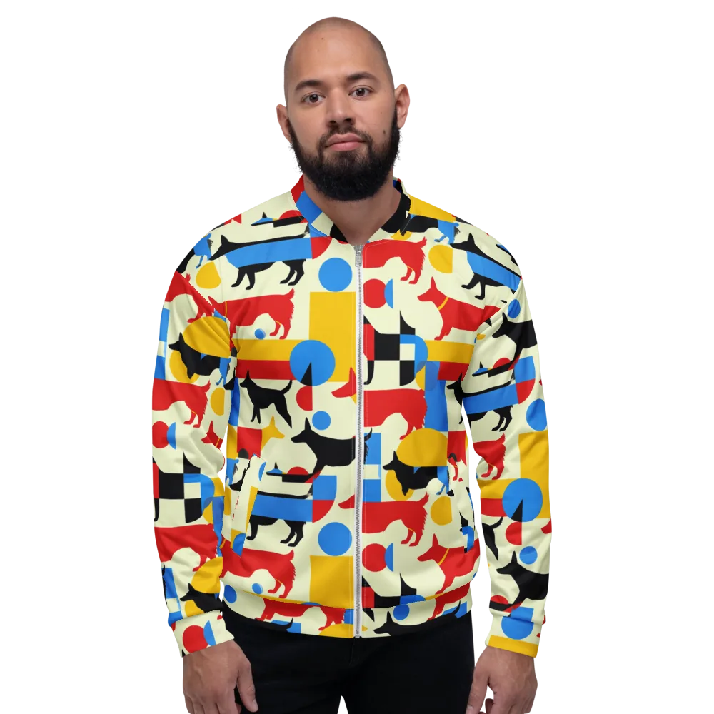 Chromatic Canine on Bomber Jacket — Front