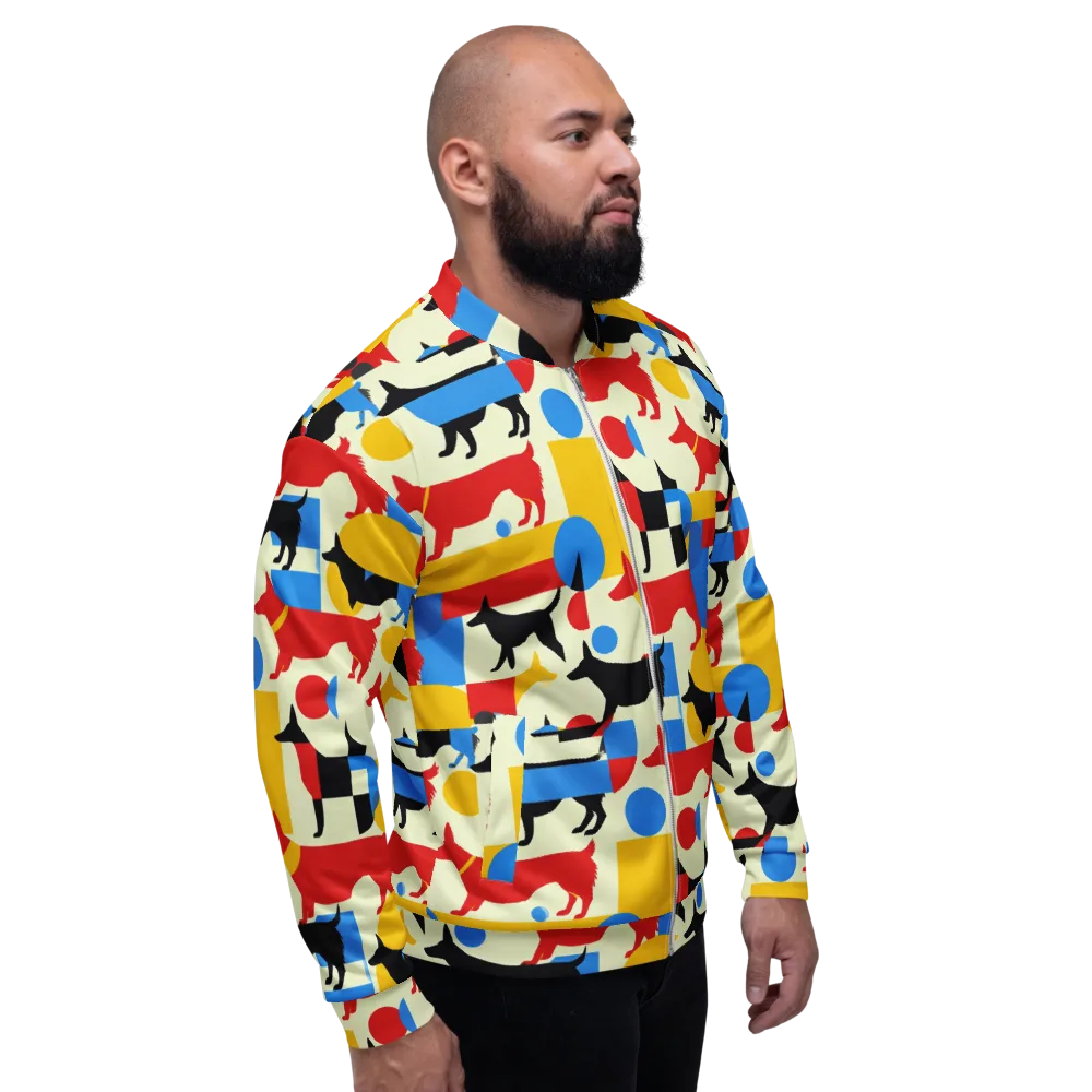 Chromatic Canine on Bomber Jacket — Right