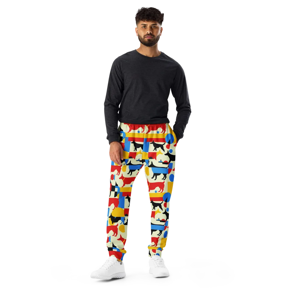 Chromatic Canine on Men's Joggers — Front