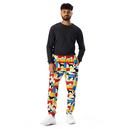 Chromatic Canine on a Men's Joggers