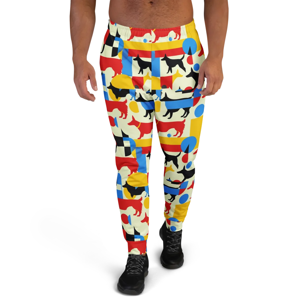 Chromatic Canine on Men's Joggers — Front