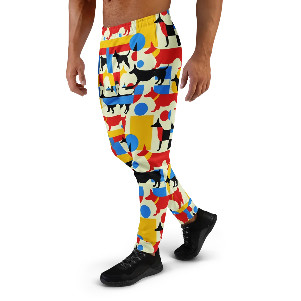 Chromatic Canine on Men's Joggers — Left