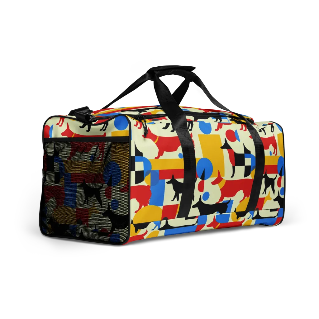 Chromatic Canine on Duffle Bag — Right Front