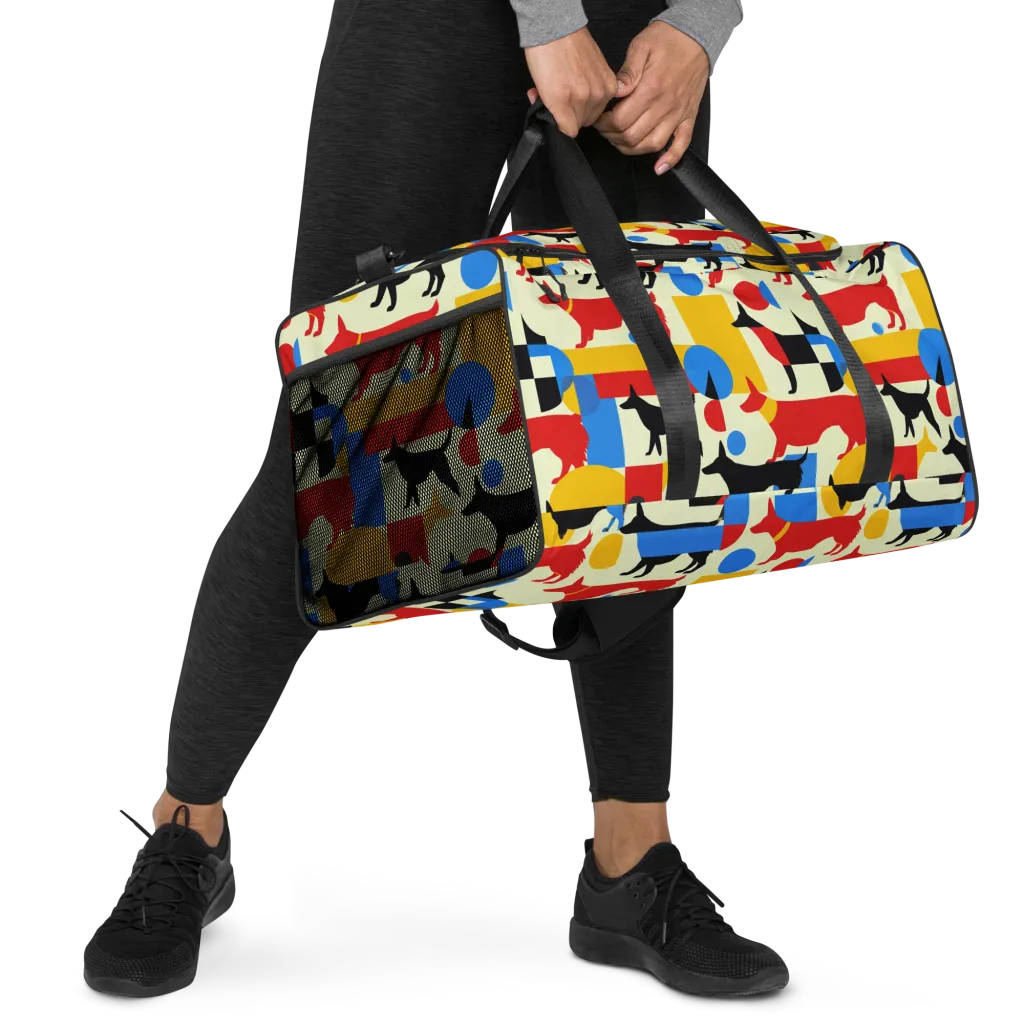 Chromatic Canine on Duffle Bag — Right Front