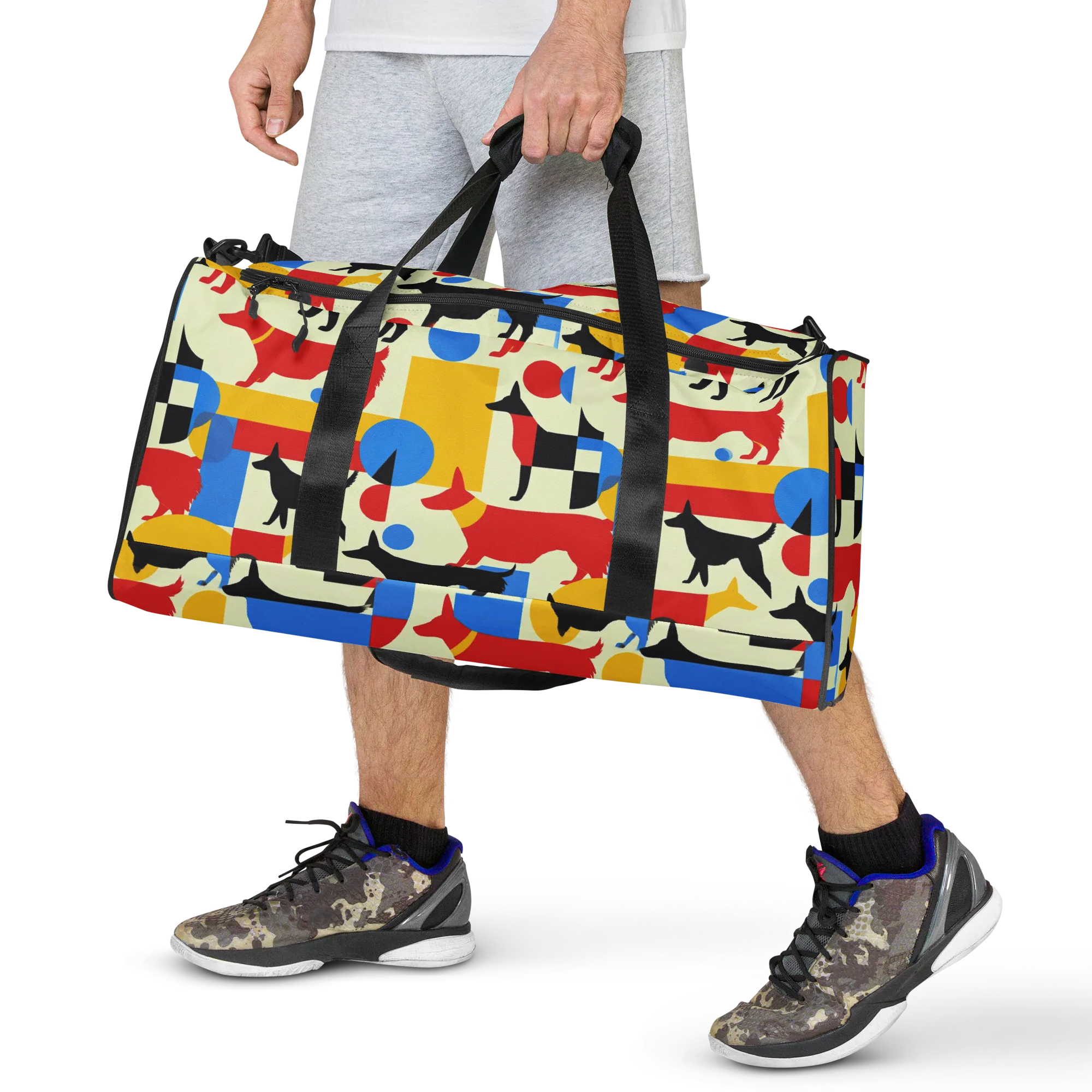 Chromatic Canine on Duffle Bag — Front