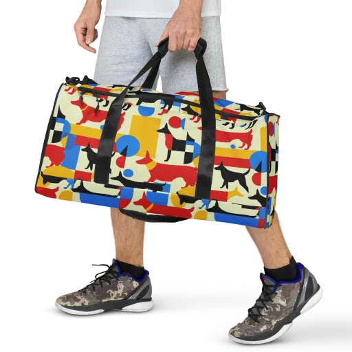 Chromatic Canine on a Duffle Bag