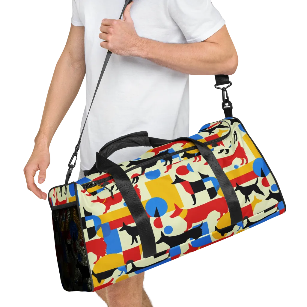 Chromatic Canine on Duffle Bag — Right Front