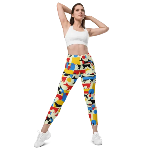 Chromatic Canine on a Leggings with Pockets
