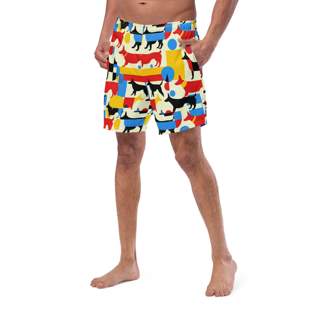 Chromatic Canine on Swim Trunks — Left Front