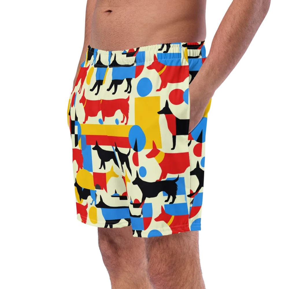 Chromatic Canine on Swim Trunks — Left Front