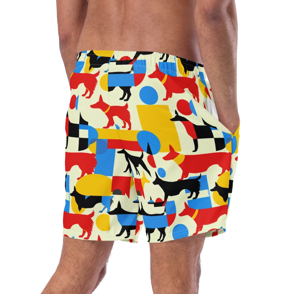 Chromatic Canine on Swim Trunks — Right Back