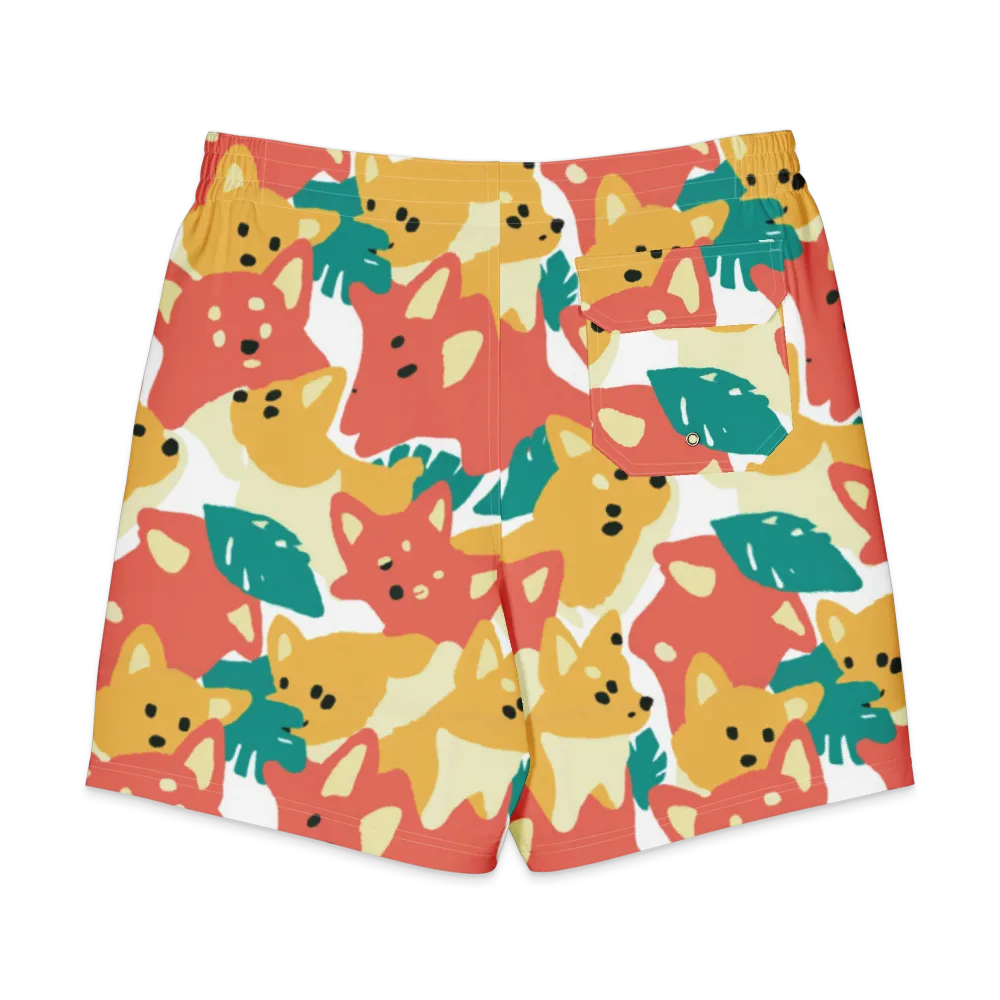 Purrfect Palette on Men's Board Shorts — Back