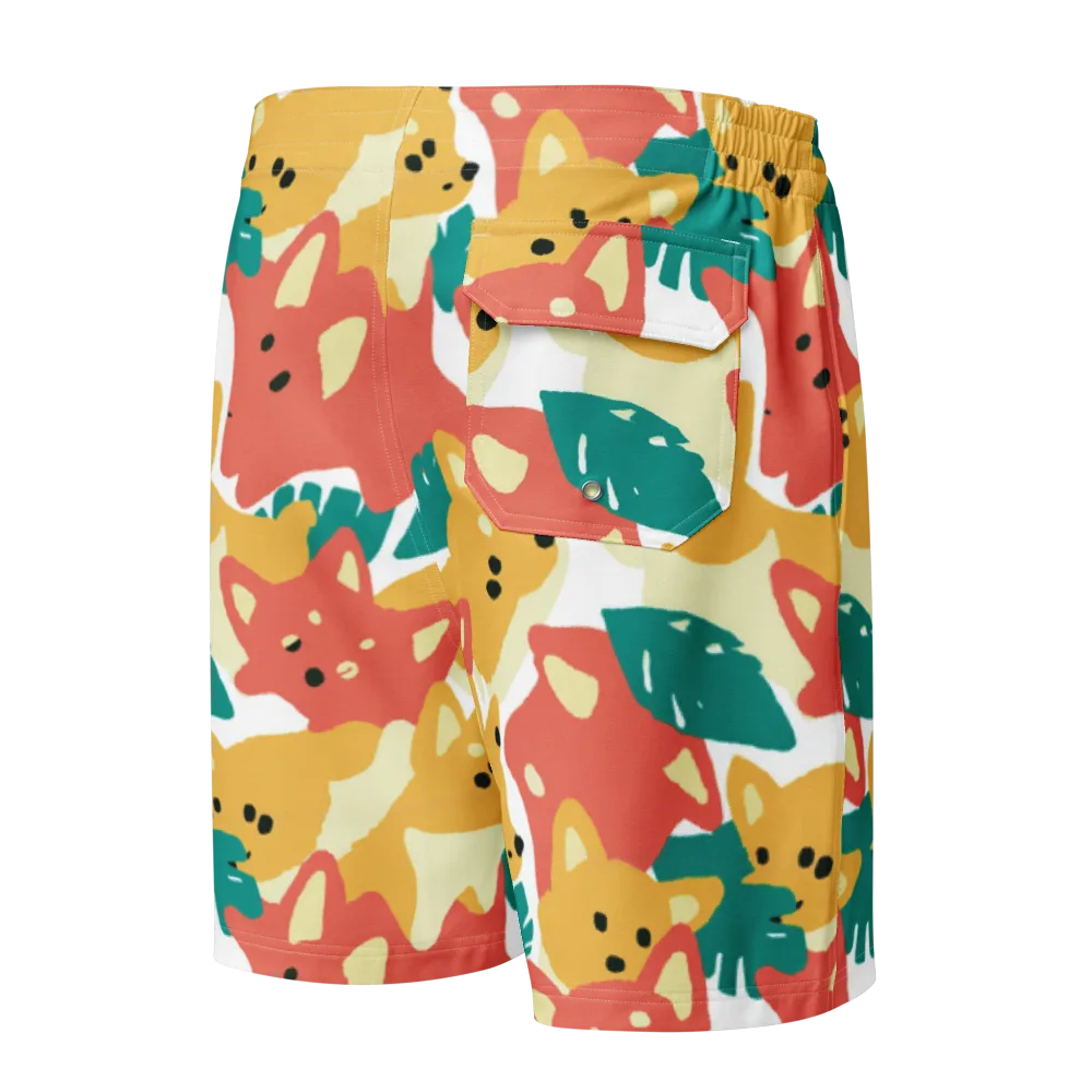 Purrfect Palette on Men's Board Shorts — Back