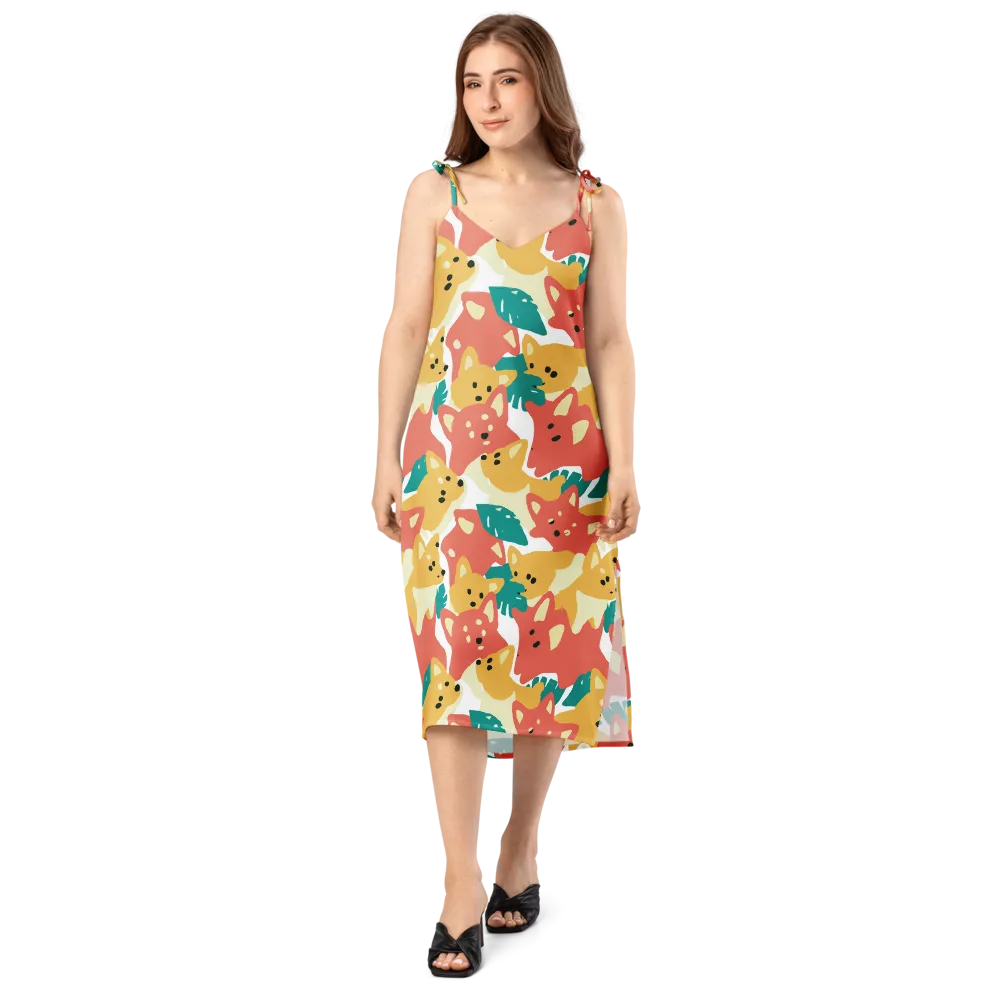 Purrfect Palette on Slip Dress — Front