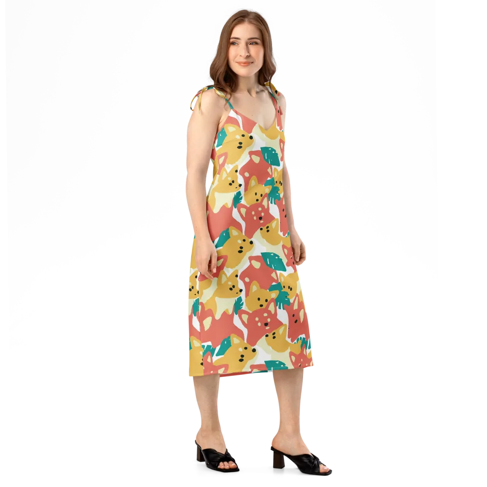 Purrfect Palette on Slip Dress — Right Front
