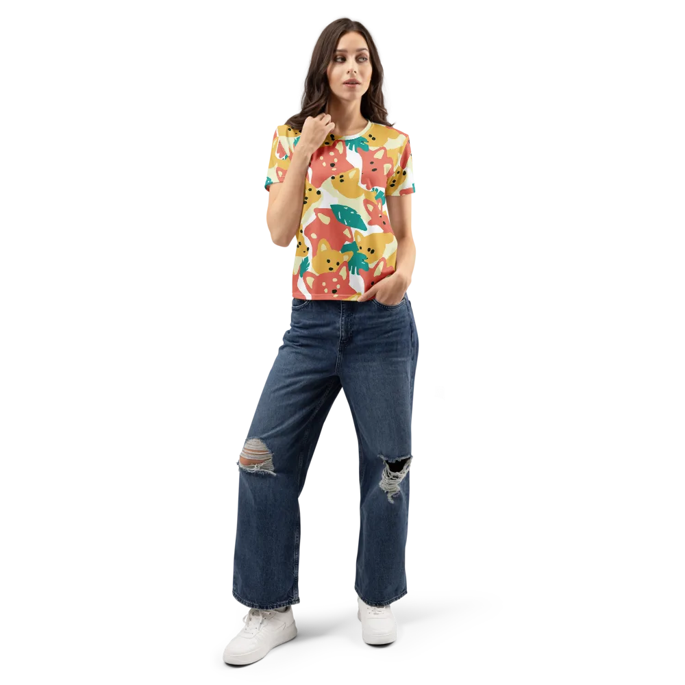 Purrfect Palette on Women's Crew Neck T-Shirt — Front
