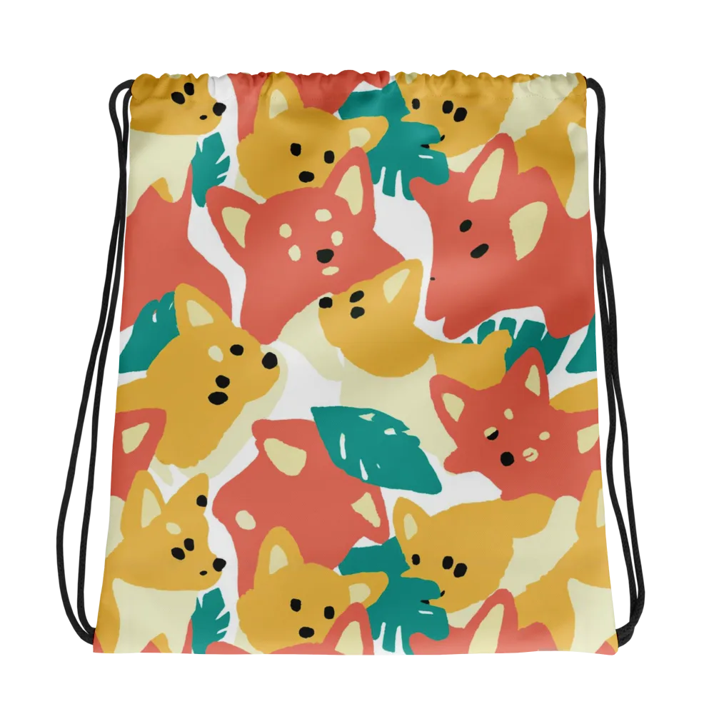 Purrfect Palette on Drawstring Bag — Photo