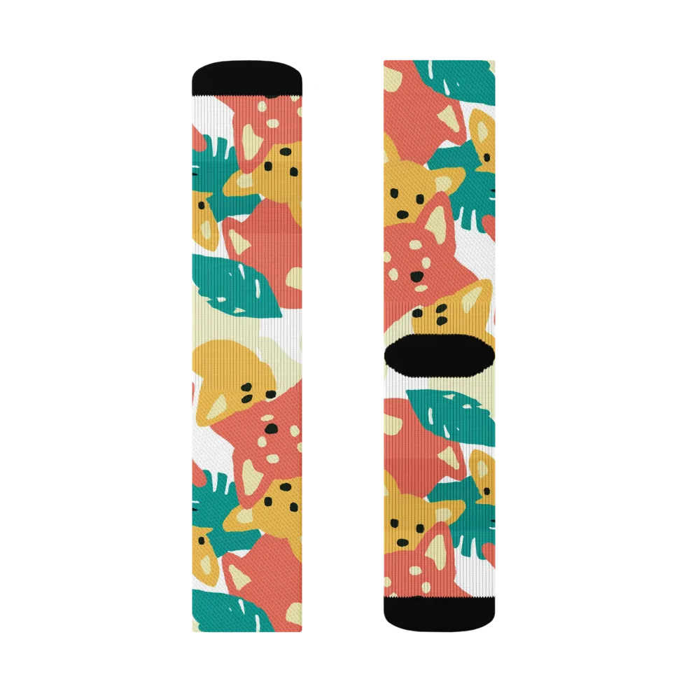 Purrfect Palette on Socks — Left Sock