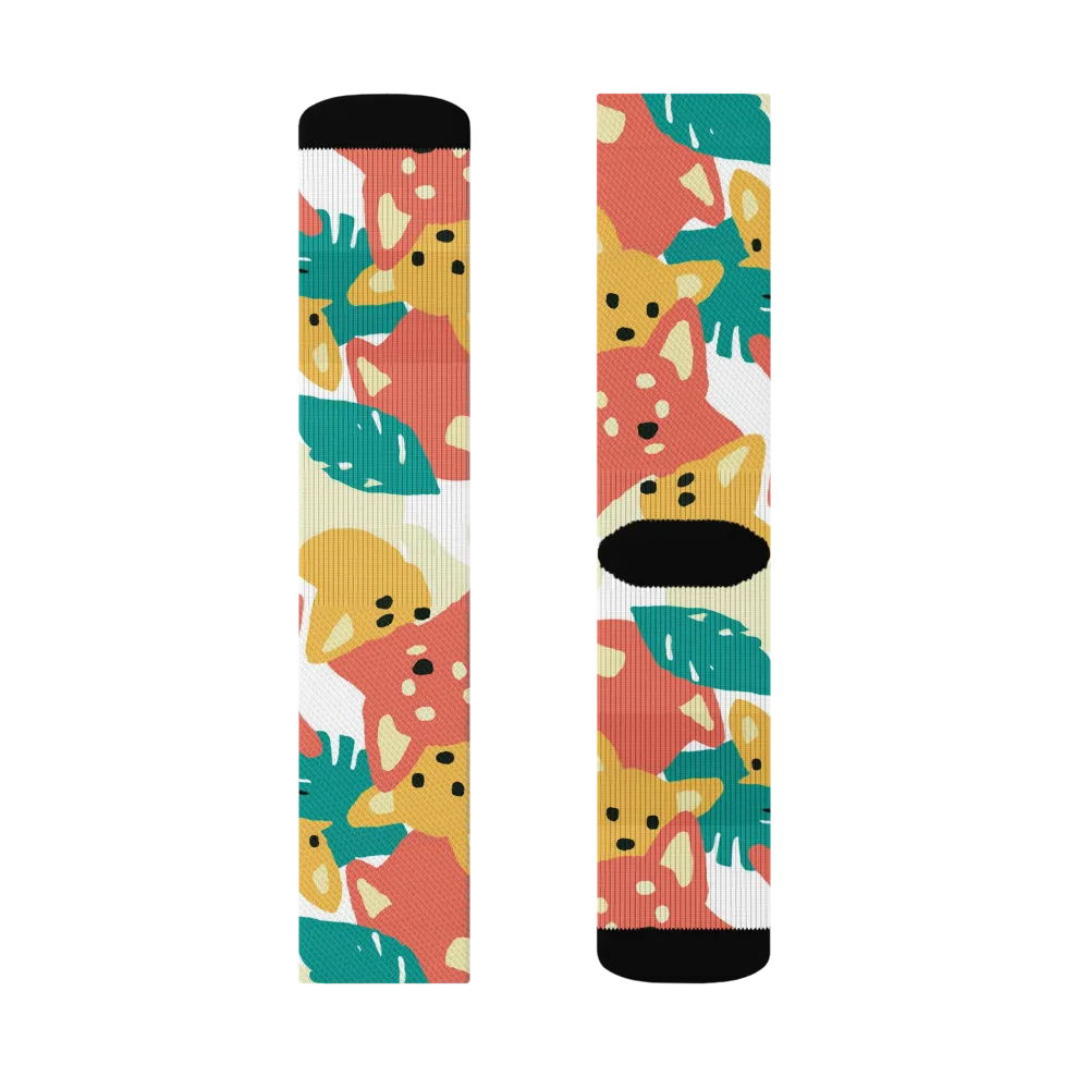Purrfect Palette on Socks — Right Sock