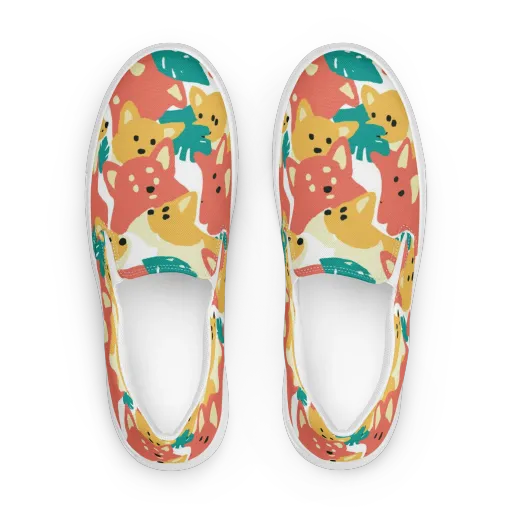 Purrfect Palette on a Women's Slip-On Canvas Shoes