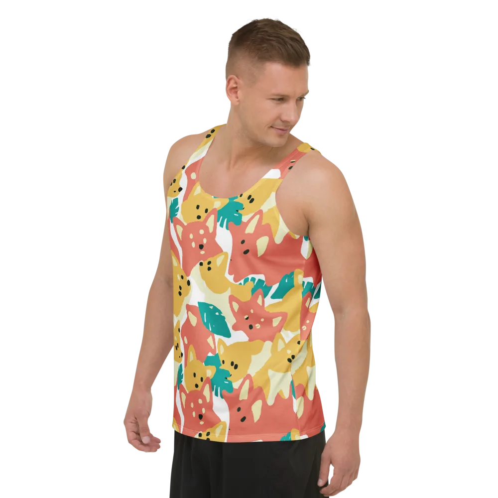 Purrfect Palette on Men's Tank Top — Left Front