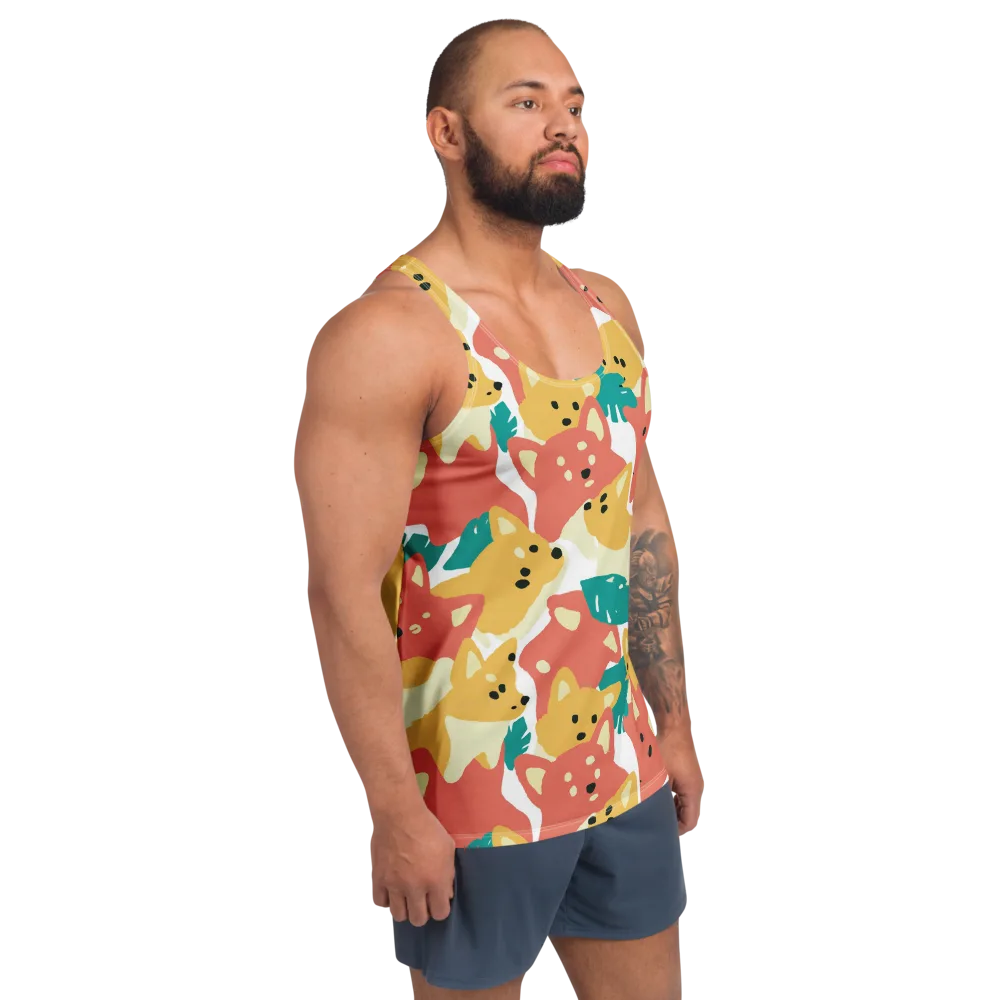 Purrfect Palette on Men's Tank Top — Right Front