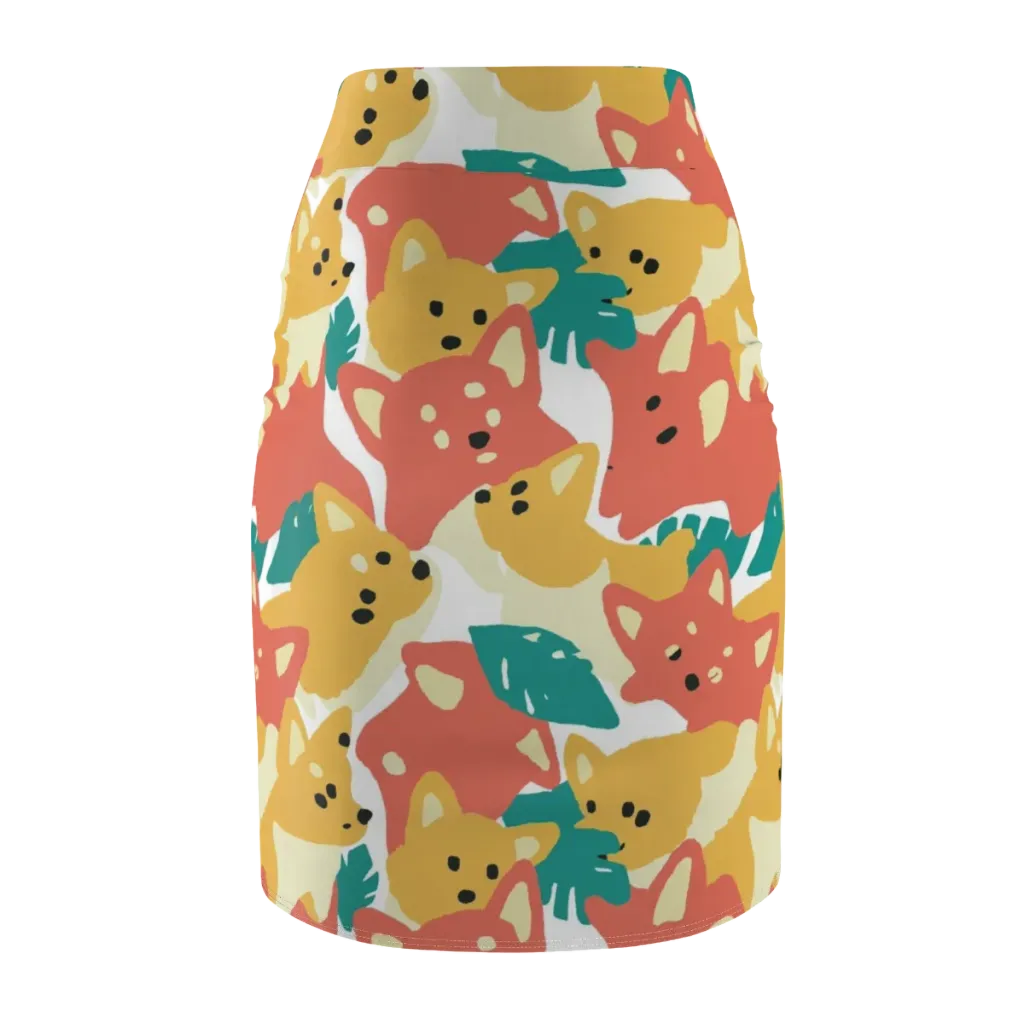 Purrfect Palette on Pencil Skirt — Back