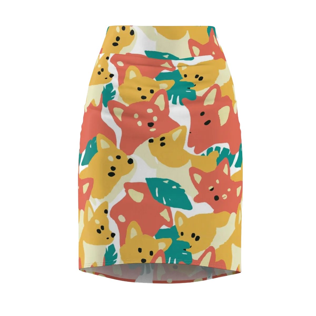 Purrfect Palette on Pencil Skirt — Front