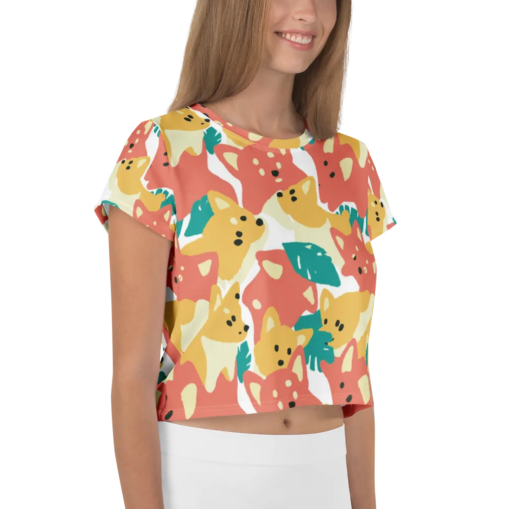 Purrfect Palette on Crop Tee — Right