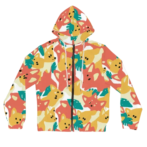 Purrfect Palette on a Women's Full-Zip Hoodie