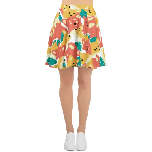 Purrfect Palette on a Skater Skirt