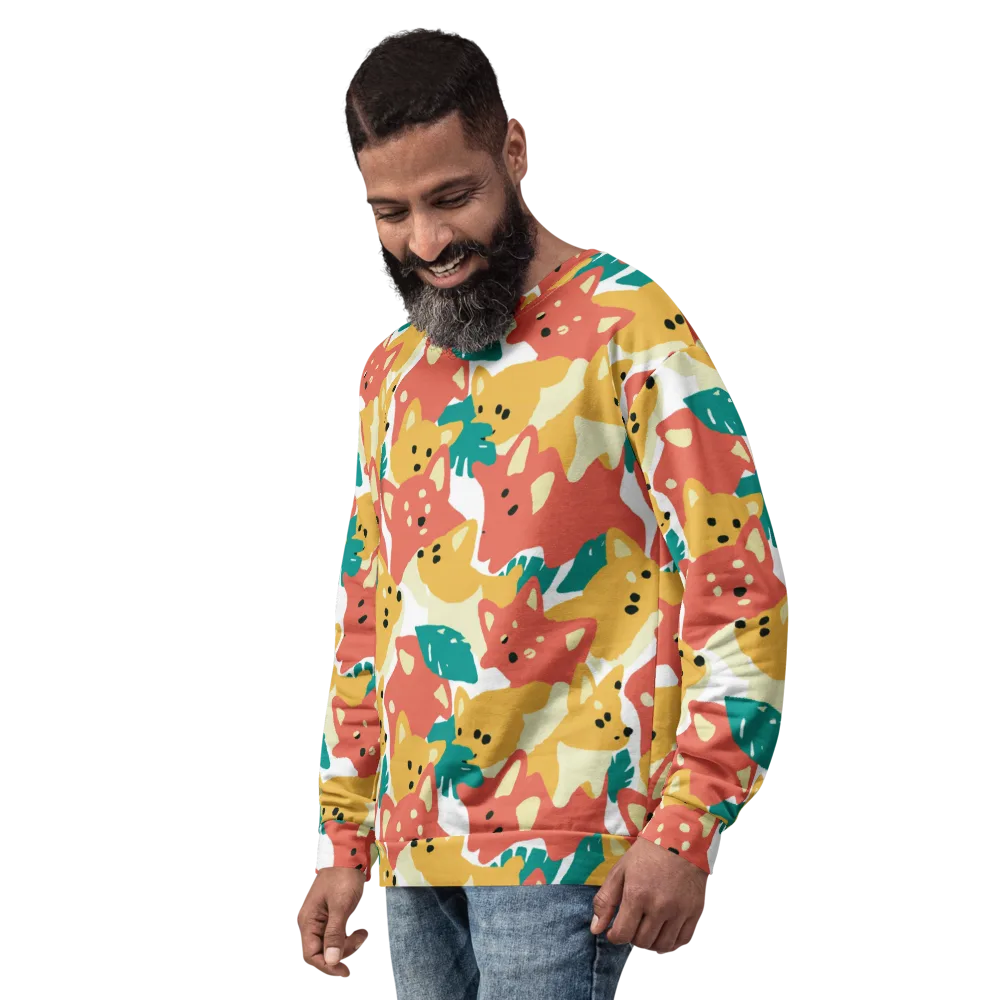 Purrfect Palette on Sweatshirt — Left Front