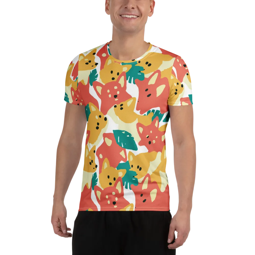 Purrfect Palette on Men's Athletic T-Shirt — Front