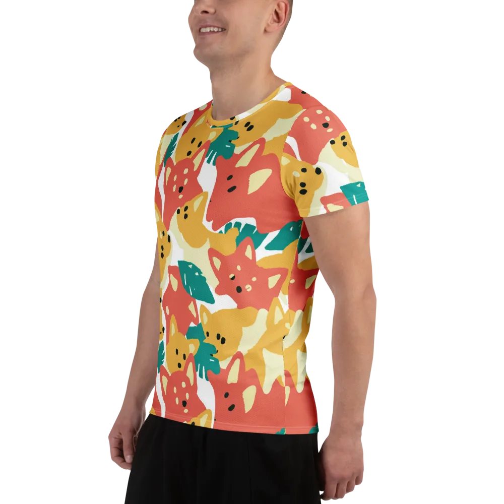 Purrfect Palette on Men's Athletic T-Shirt — Left