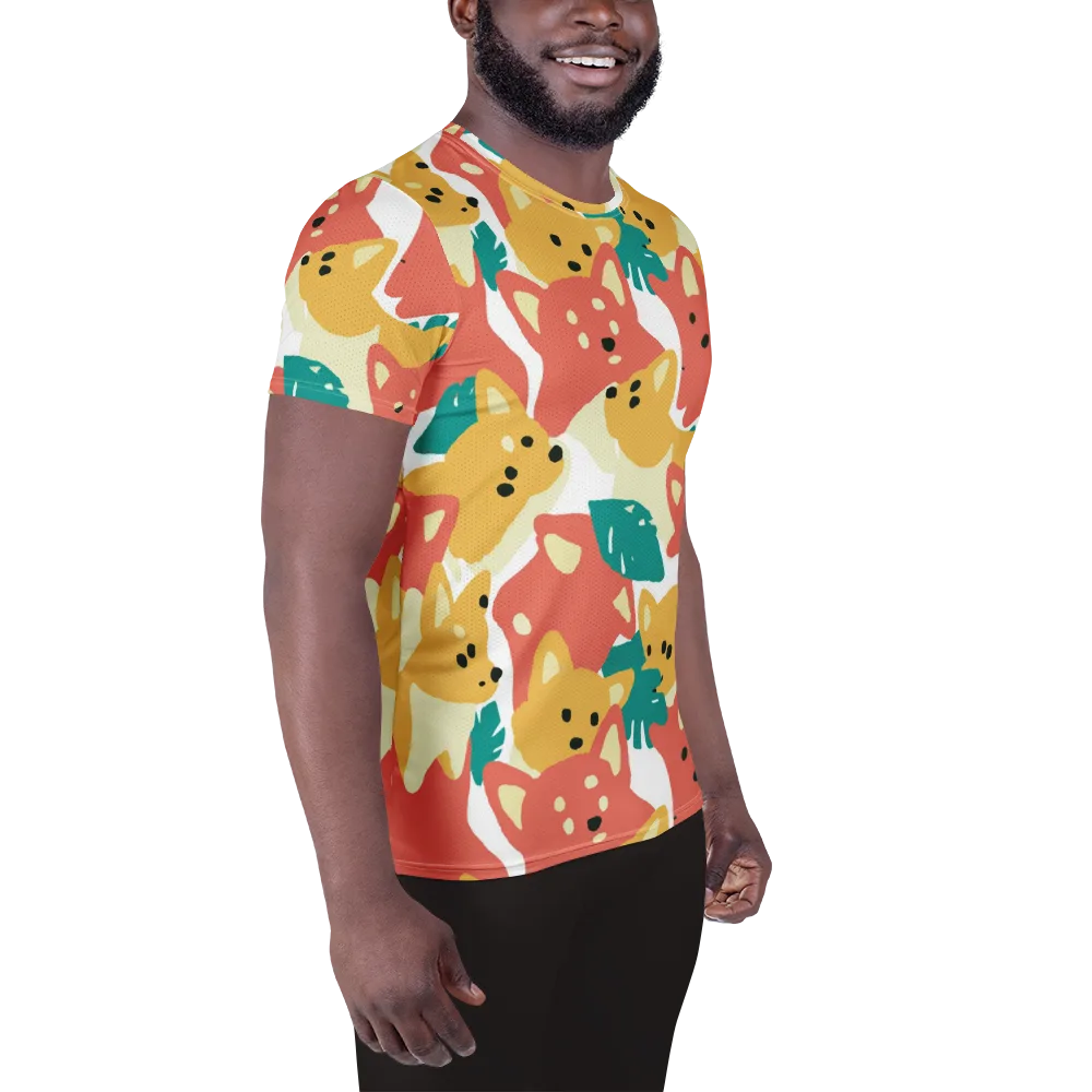 Purrfect Palette on Men's Athletic T-Shirt — Right