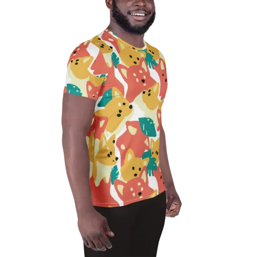 Purrfect Palette on a Men's Athletic T-Shirt