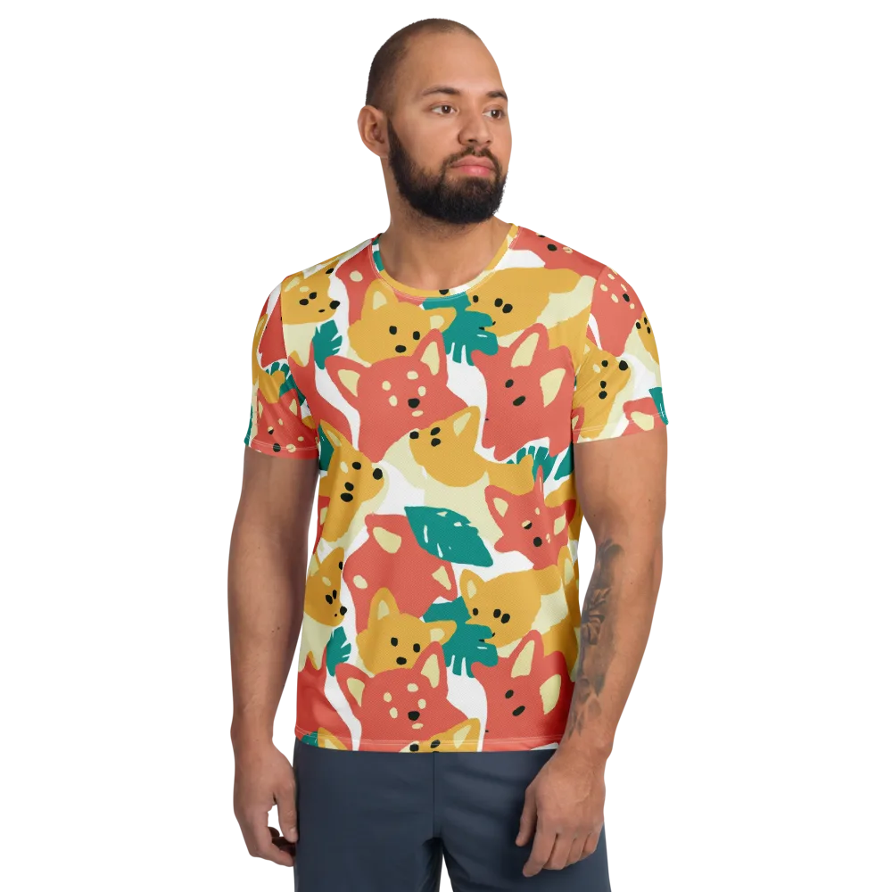 Purrfect Palette on Men's Athletic T-Shirt — Front