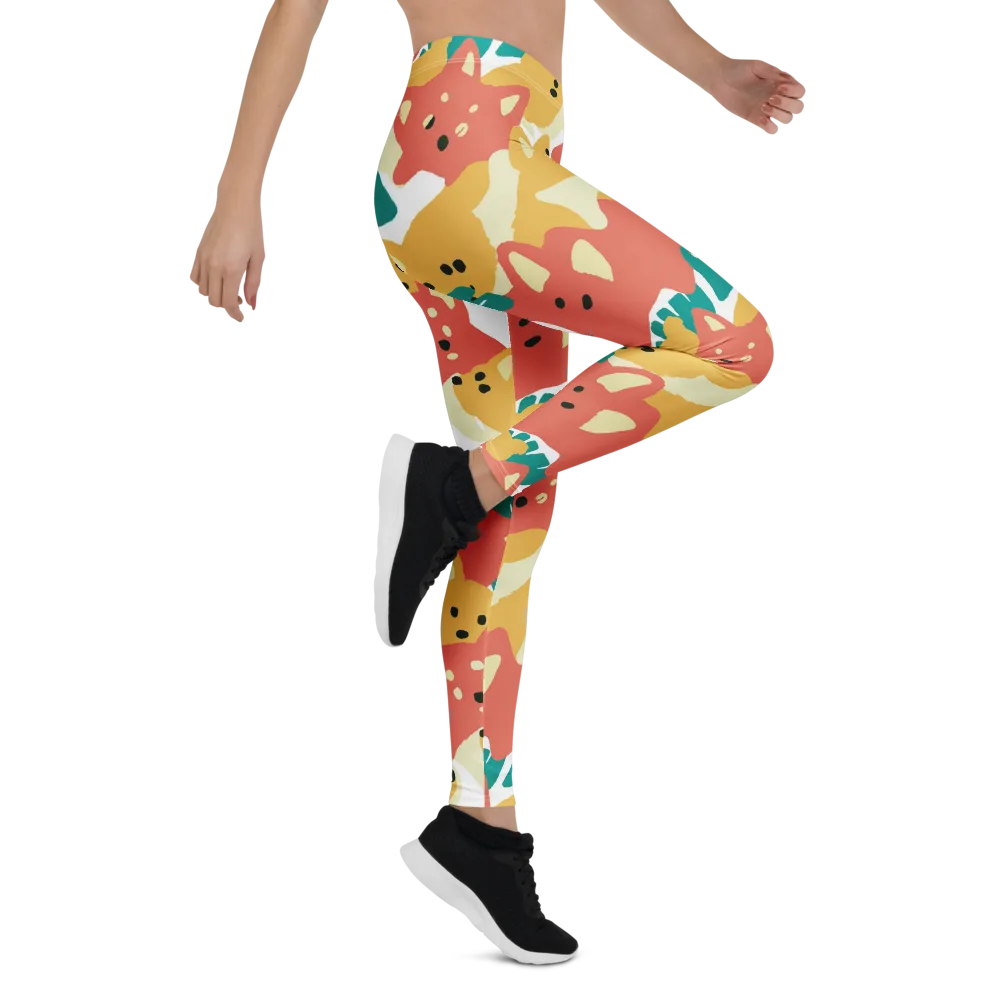 Purrfect Palette on Leggings — Right