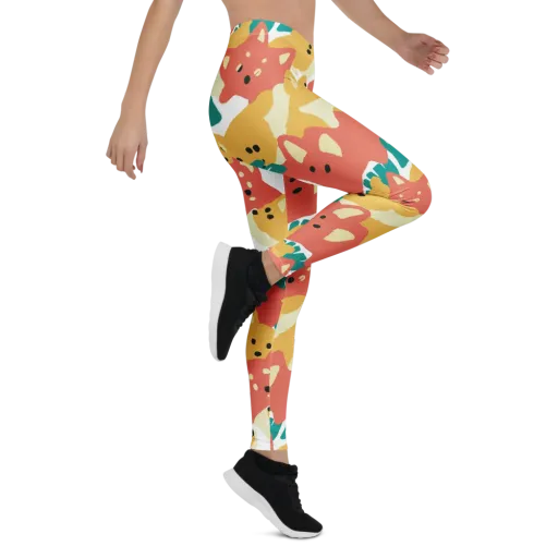 Purrfect Palette on a Leggings