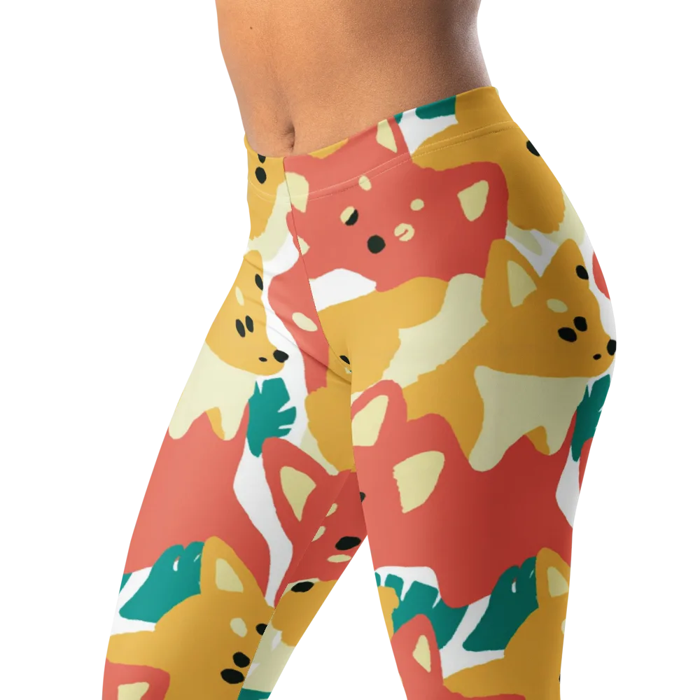 Purrfect Palette on Leggings — Left Front