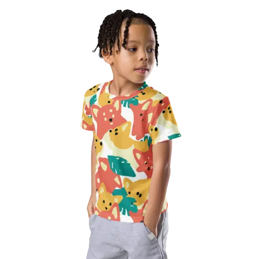 Purrfect Palette on a Kids Crew Neck T-Shirt