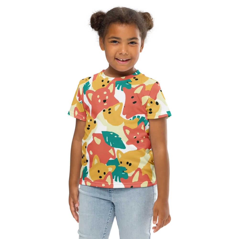 Purrfect Palette on Kids Crew Neck T-Shirt — Front
