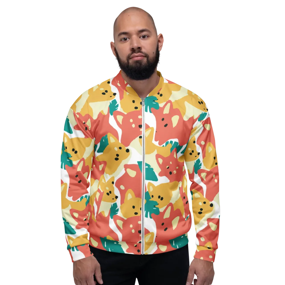 Purrfect Palette on Bomber Jacket — Front