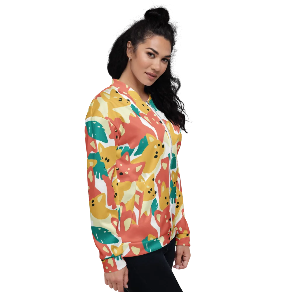 Purrfect Palette on Bomber Jacket — Right