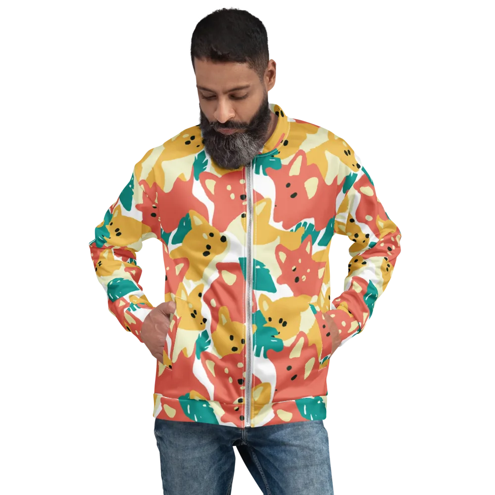 Purrfect Palette on Bomber Jacket — Front