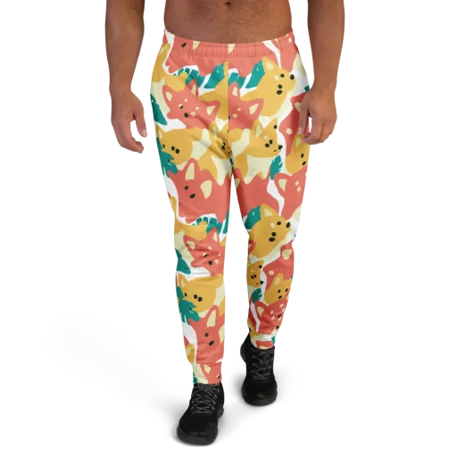 Purrfect Palette on a Men's Joggers