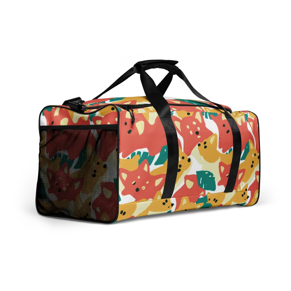 Purrfect Palette on Duffle Bag — Right Front
