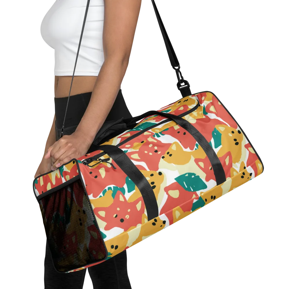 Purrfect Palette on Duffle Bag — Front