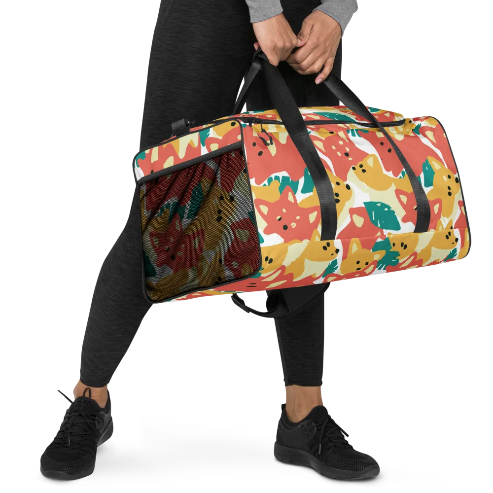 Purrfect Palette on Duffle Bag — Right Front