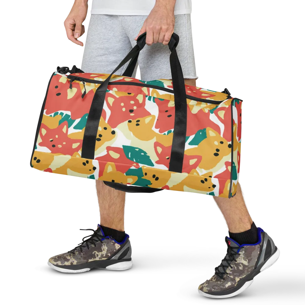 Purrfect Palette on Duffle Bag — Front